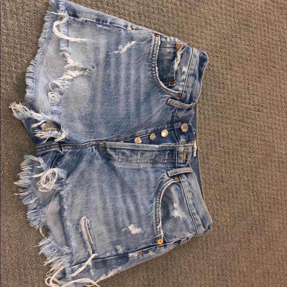 AGOLDE HIGH WAISTED PARKER SHORT SIZE 25